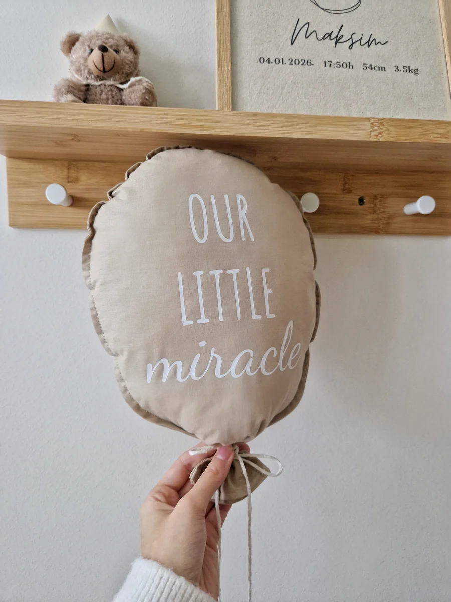 Balon Our little miracle – dekoracija za dečiju sobu, Lenkolino