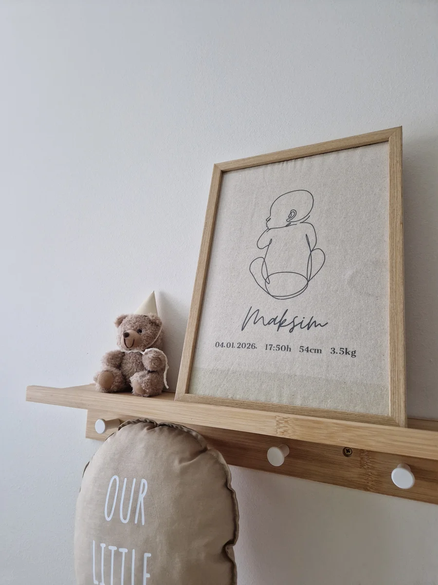 Poklon za rođenje bebe i personalizovana dekoracija